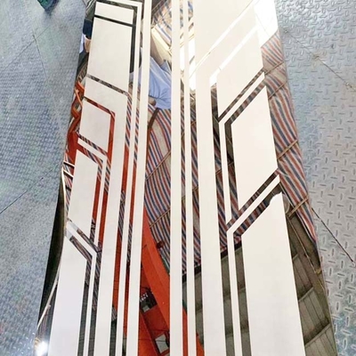 Lembaran Stainless Steel Warna Emas Etsa Asam untuk Lift