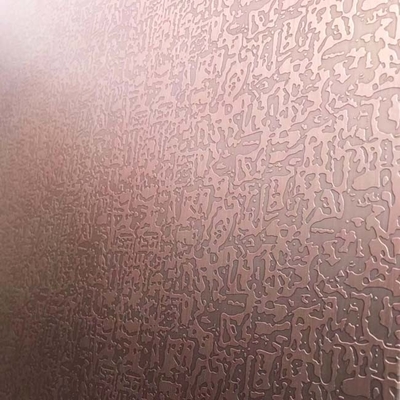 Grade 304 Free Pattern Etched Antique Copper Stainless Steel Sheet for Gate