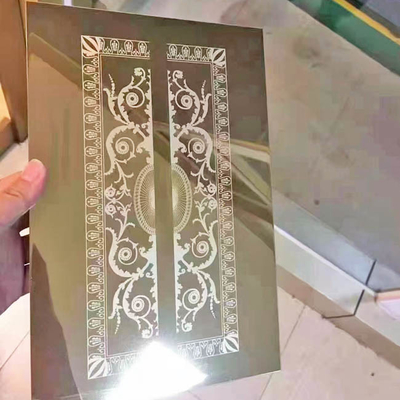 Sampel Kecil Dari Dasar Cermin Lembaran Stainless Steel Warna Tergores