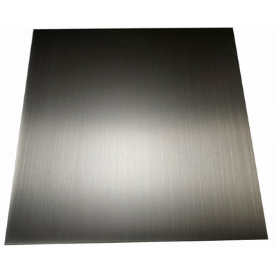Lembaran Stainless Steel Warna Perunggu Antik Hitam Disikat Tangan Untuk Desain Interior