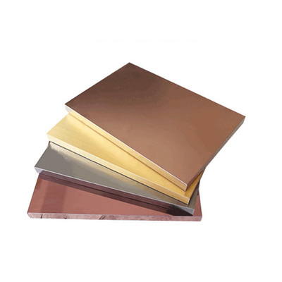Panel Stainless Steel Honeycomb Getaran Tebal 20MM 304 Warna Antik Cokelat Kuningan