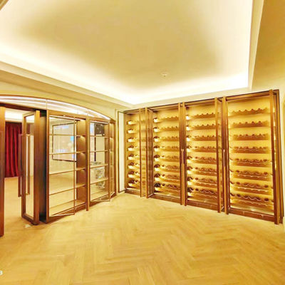 Harga yang bagus ODM DIN 201 Stainless Steel Lemari Pajangan Anggur Komersial Kulkas Pendingin on line