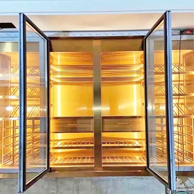 Luxury Foldable Bar Memiliki Glass Easy Move Steel Wine Cabinet