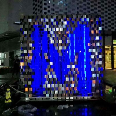 Harga bagus ASTM GB JIS 304 Ornamen Taman Patung Abstrak Stainless Steel Besar on line