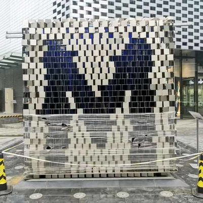 Harga bagus ODM Splend 304 Dekorasi Desain Sculpture Baja Rinsing M Surat Bentuk Outdoor Yard Art Painting Sculpture Warna on line