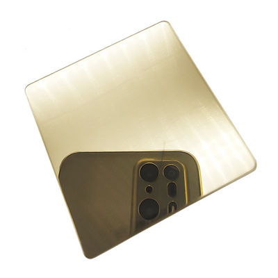 Harga bagus Lembaran Baja Tahan Karat Berwarna Sampanye 316L Dekorasi Kamar Mandi Kelas on line