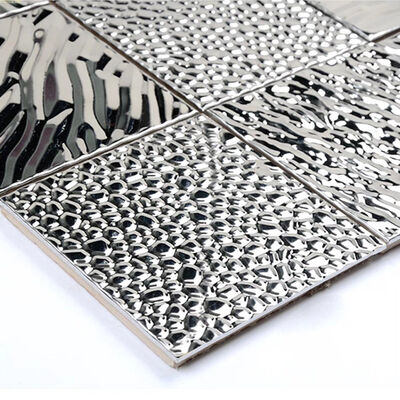 Harga bagus Cermin Dinding Stainless Steel Mosaik Emas Perekat Diri Ketebalan 0.8mm on line