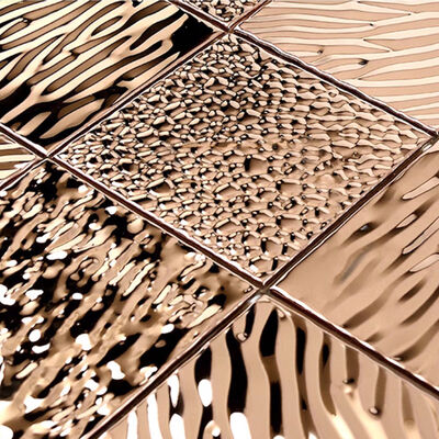 Harga bagus Dekorasi Rumah Ubin Kerikil Mosaik Baja Tahan Karat Pesona Silang on line