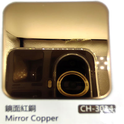 Harga bagus Plat Stainless Steel Berwarna Dengan Finishing Cermin Tembaga Merah 8k Dalam Berbagai Warna Untuk Dekorasi on line