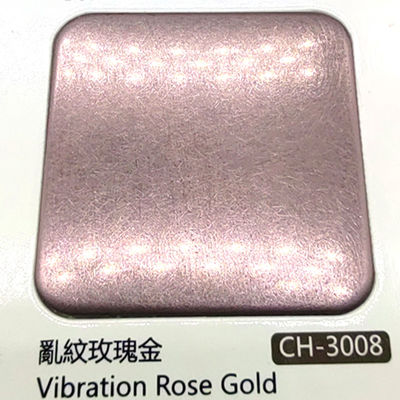 Harga yang bagus 304 Rose Gold Color Vibration Brushed Finish Stainless Steel Sheet Dengan Lapisan Nano on line