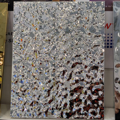 Panel Dinding Siklin Aluminium Panel Sarang Lebah Baja Tahan Karat Riak Air 1450mm