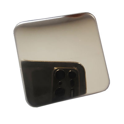 Harga yang bagus Lembaran Baja Tahan Karat Kelas Atas Cermin Dekorasi Restoran Hotel Champagne Gold on line