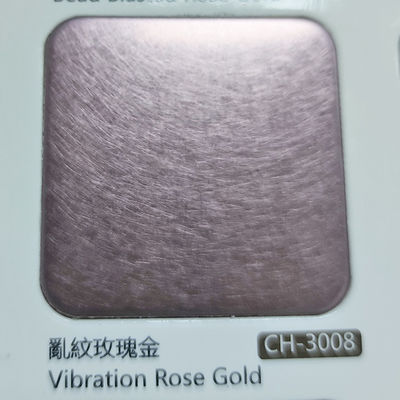 Harga yang bagus Vibration Finish Berwarna Lembar Baja Ringan PVD Titanium on line