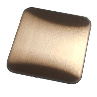 Harga yang bagus Red Copper Hairline Brushed Finish 304 Color Stainless Steel Sheet Dengan Anti-Finger Nano Coating on line