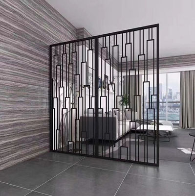 Harga bagus 304 Black Bronze Beadblasting Stainless Steel Divider 316L Brushed Stainless Steel Screen Untuk Rumah on line
