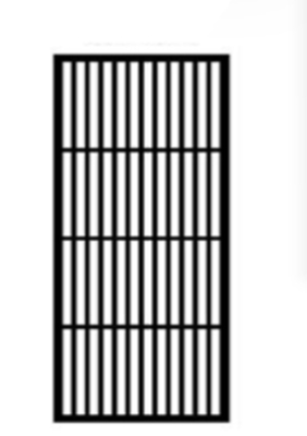 Nordic Black Metal yang sederhana Privasi Stainless Steel Screen Partisi Ruang Divider Lobby Kantor