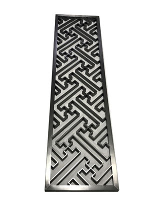 Harga bagus Modern Hollow Metal Stainless Steel Screen Partition Room Divider 600mm Lebar on line