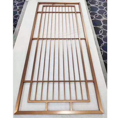 Harga bagus Hollow Metal Gold Stainless Steel Screen Partition Ruang tamu Ruang pemisah on line
