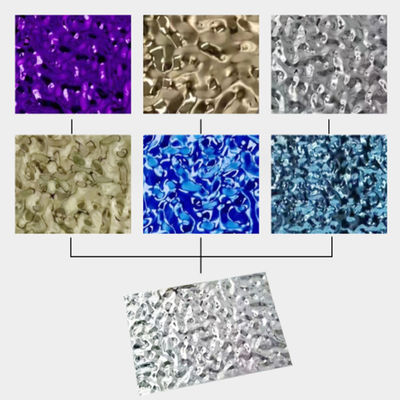 Harga yang bagus Tembaga warna stainless steel sheet cermin warna emas untuk dinding on line