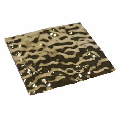 Harga yang bagus Hot Sale 4x8ft Ss 201 304 Pvd Color Mirror 8k Air Wave Stainless Steel Ripple Sheet Wall Panel Dekorasi Langit-langit on line