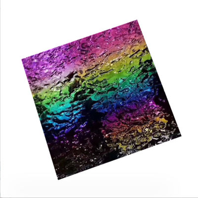 Harga yang bagus SUS 201 304 316 AFP Cold Rolled 4*8ft Colored 8K Mirror Water Ripple Stainless Steel Embossed Sheet Untuk Panel Langit-langit on line