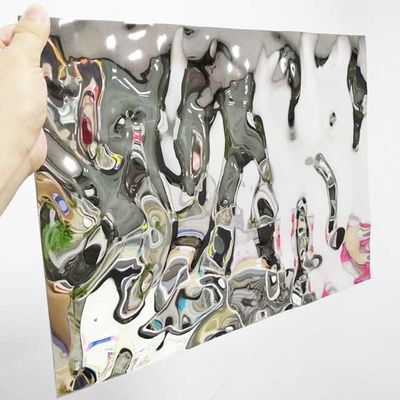 Harga bagus Panel Sarang Lebah Warna PVD Gelombang Air Cermin Ketebalan 1.5MM 304 on line