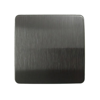 Harga yang bagus Antique Dark Black Satin berwarna stainless steel sheet untuk showcase mewah on line