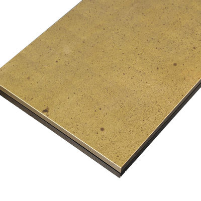 Harga yang bagus 316L Vintage Coating Antique Old Painting Gold Color Stainless Steel Sheet Untuk Mobil Lift on line