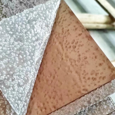 Hammer Pattern Art Warna Stainless Steel Sheet Untuk Desain Interior
