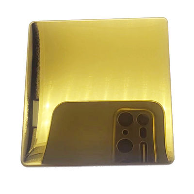Harga bagus 304 Gold Color Mirror PVD Coating Inox Stainless Steel Sheet Plat baja tahan karat on line