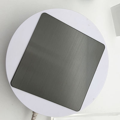 Harga bagus 304 Hitam Warna Stainless Steel Lembar disikat Hairline NO.4 Selesai Inoks Lembar PVD Lapisan Untuk Frame on line