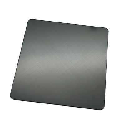 Harga yang bagus Lembar baja tahan karat Super Hitam 45 Cross Hairline Selesai 304 Warna Lembar Inox PVD Lapisan Untuk Lemari on line