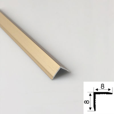 Harga bagus 304 Customized V-Shape Gold Color Hairline Brushed Stainless Steel Trim 201 Stainless Steel Tile Edge Trim Untuk Dinding on line
