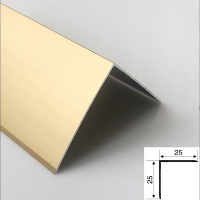 Rose Gold Bronze Warna Hairline Lumahing 316L Stainless Steel Tile Trim Untuk Dekorasi Villa