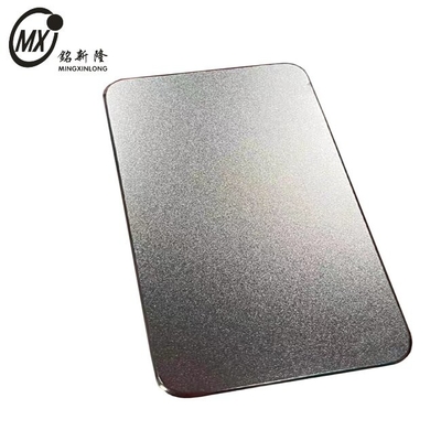 Ketebalan Disesuaikan Embossing Sliver Anti-Goresan Stainless Steel Sheet