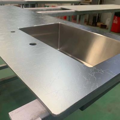 Harga bagus 5 6 8 10MM Beadblasted Embossing 304 Stainless Steel Sheets Untuk Dapur Countertop on line