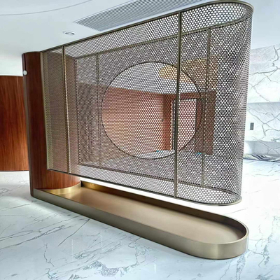 304 Morden Hollow Custom Design Entrance Stainless Steel Partition Screen Villa Hotel Dekorasi Rumah