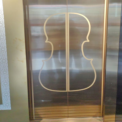 Harga bagus 304 High End Berbagai Pola Stainless Steel Etched Lift Plate Untuk Hotel on line