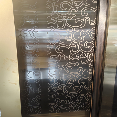 Pola diukir diukir plat stainless steel untuk dekorasi pintu lift