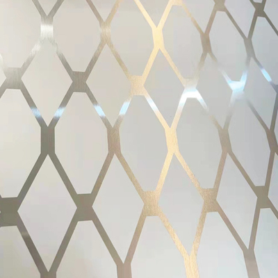 Acid Etching Hairline Gray Stainless Steel Sheet PVD Plating Titanium Panel pintu lift