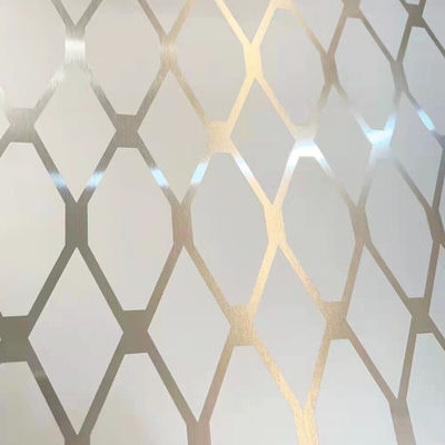 Harga bagus Acid Etching Hairline Gray Stainless Steel Sheet PVD Plating Titanium Panel pintu lift on line