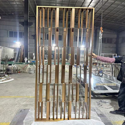 Harga yang bagus Furnitur dari stainless steel ruang tamu rak dapur partisi layar dari stainless steel on line