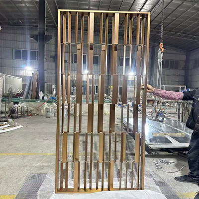 Furnitur dari stainless steel ruang tamu rak dapur partisi layar dari stainless steel