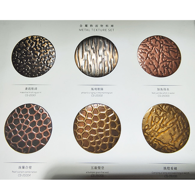 Warna 304 Antique Brass Mirror Etching Stainless Steel Sheet Untuk Panel Dinding