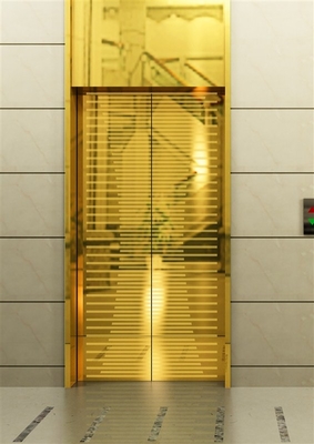 Peralatan lift lift lift rumah lift 18k emas dilapisi lembaran logam stainless steel