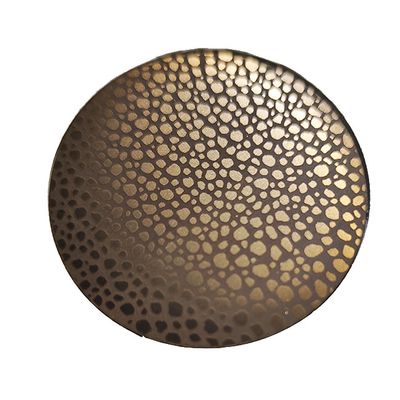 Tembaga dilapisi Antique Distress Stainless Steel Plate Art Wall Desain Untuk Proyek