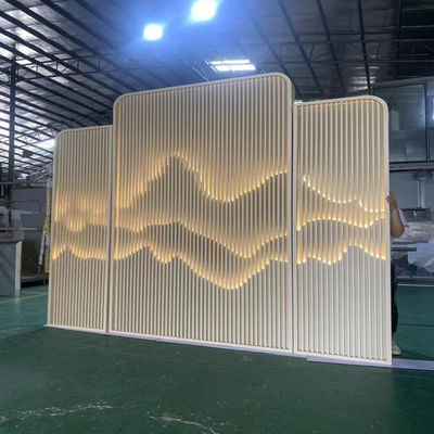 Harga bagus Layar Stainless Steel 304 Kuningan Cokelat Bukit Gunung Kustom untuk Pintu Masuk on line