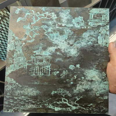 Harga yang bagus 4x8 Ft 4x10 Ft Metal Retro Desain 304 201 316 L Dekorasi Dinding Lembar Baja Rantai on line