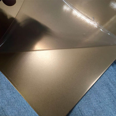 Harga bagus 201 304 316 Rose Gold Wall Outdoor Cladding Dekorasi Warna Lembar Baja Rostless on line