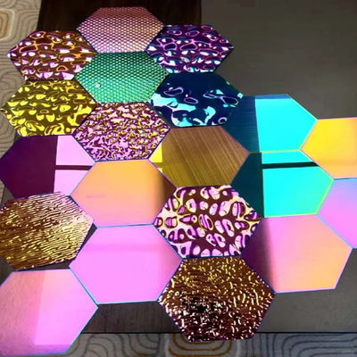 Harga bagus Lembar stainless steel berwarna untuk dekorasi interior hotel bintang lima on line